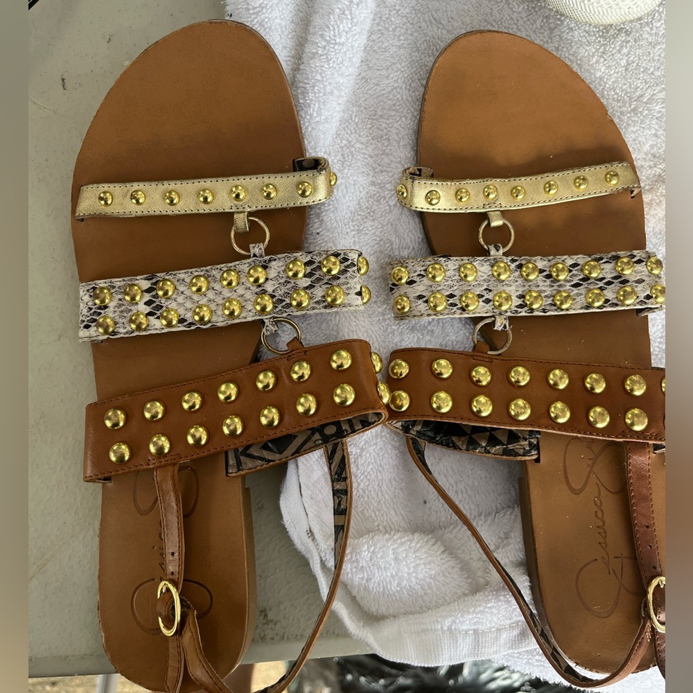 Jessica Simpson embellished sandals